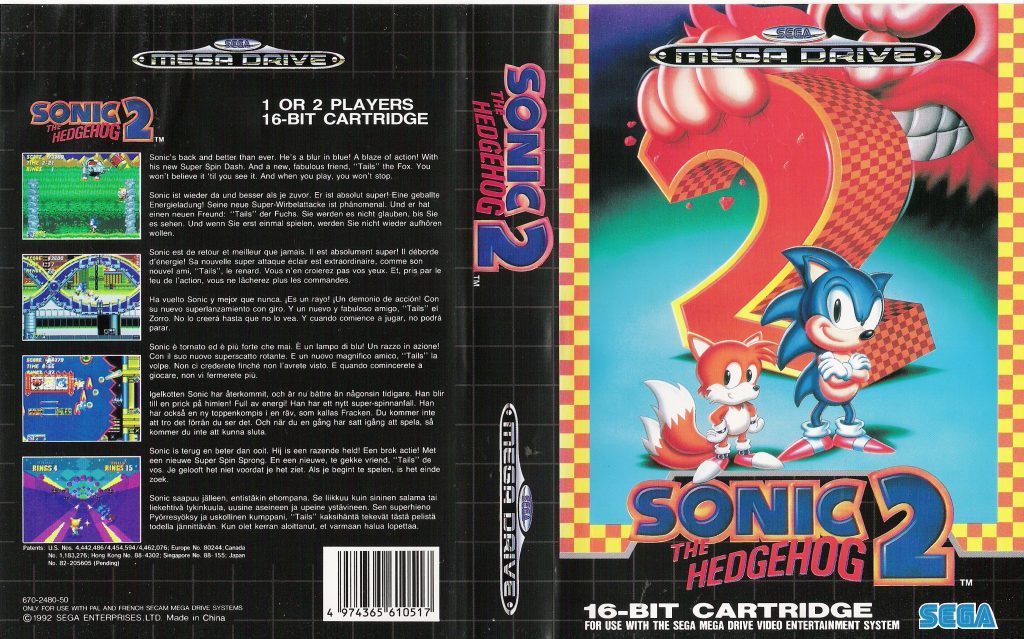 Sega Genesis game Sonic the Hedgehog 2 images